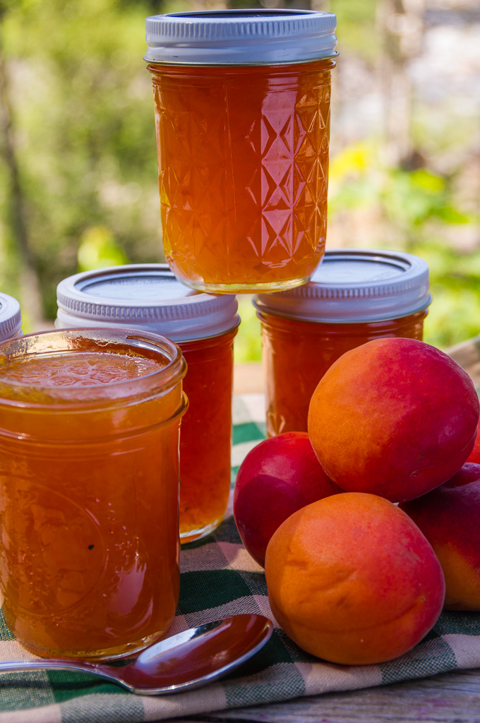Jars of Apricot Jam