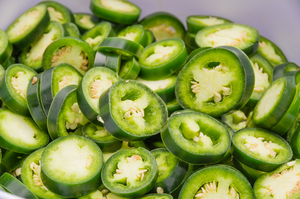 Sliced Jalapeno peppers