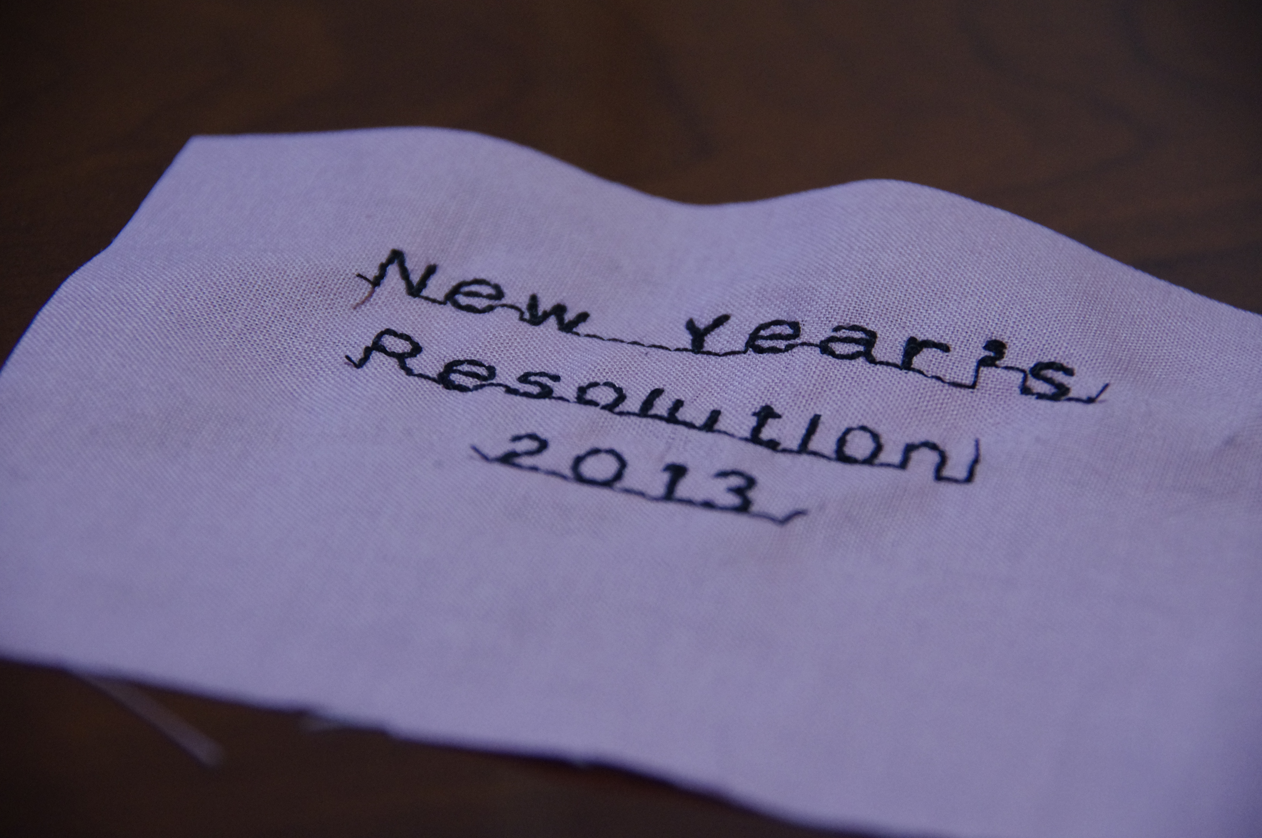 New Year’s Resolution 2013