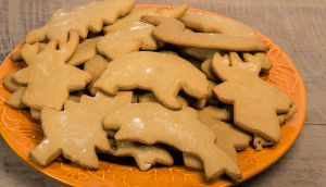 Plate Gingerbread cookies