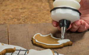 Icing Gingerbread Cookies