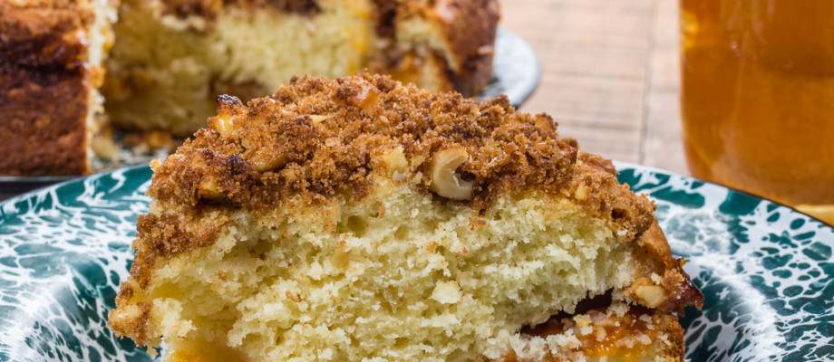 Apricot Coffee Cake with Crumb Topping